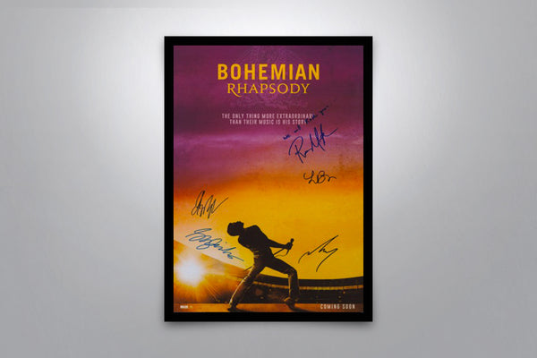 Bohemian Rhapsody Signed Poster with COA