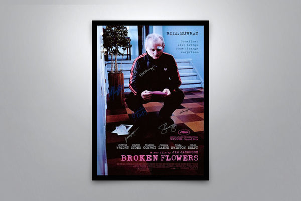 Broken Flowers Signed Poster with COA