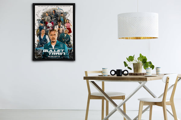 Bullet Train Signed Poster with COA