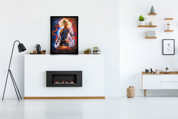 Captain Marvel Signed Poster with COA