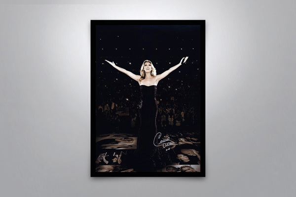 Celine Dion Signed Poster with COA