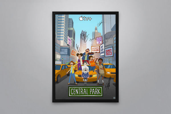 Central Park Signed Poster with COA