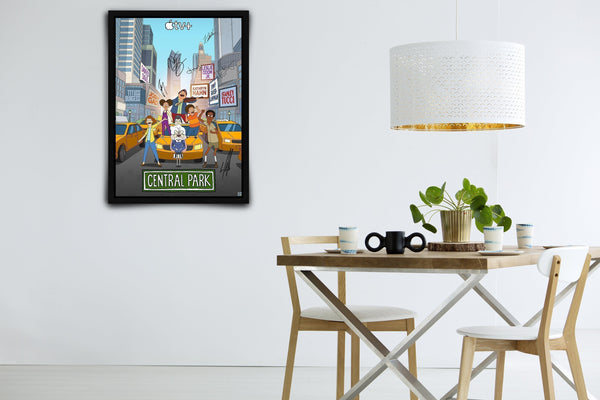 Central Park Signed Poster with COA