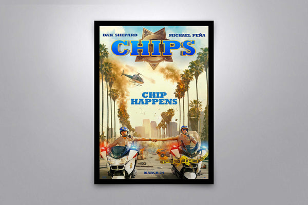 Chips Signed Poster with COA