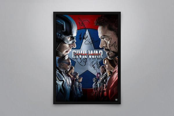Captain America: Civil War Signed Poster with COA