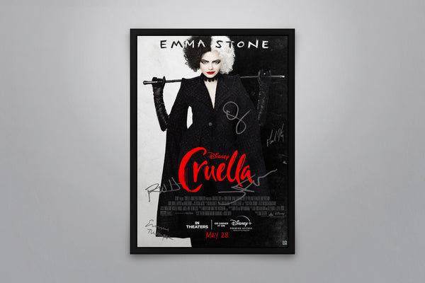 Cruella Signed Poster with COA