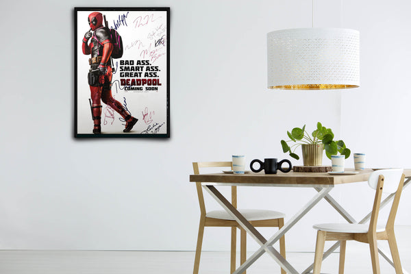 Deadpool Signed Poster with COA
