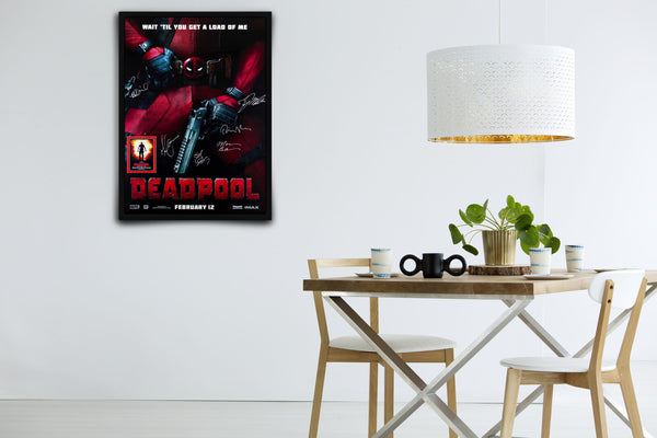 Deadpool Signed Poster with COA