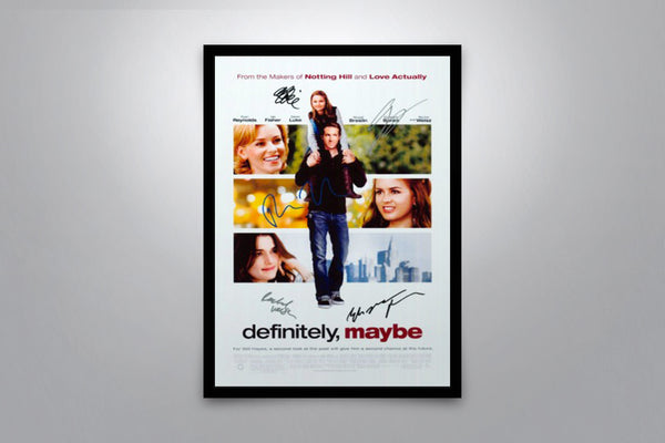 Definitely, Maybe Signed Poster with COA