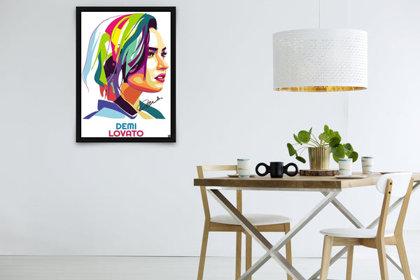 Demi Lovato Signed Poster with COA
