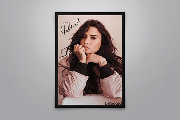 Demi Lovato Signed Poster with COA