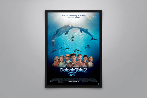Dolphin Tale 2 Signed Poster with COA