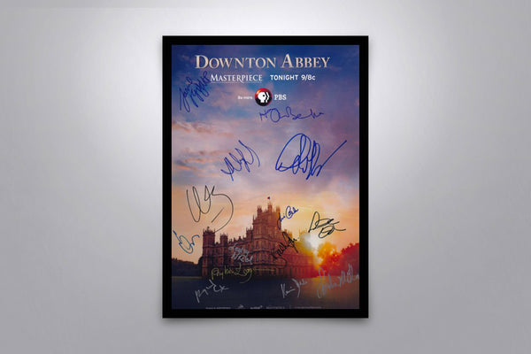 Downton Abbey Signed Poster with COA