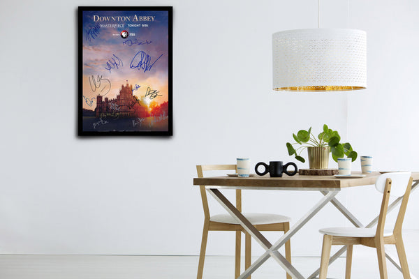 Downton Abbey Signed Poster with COA