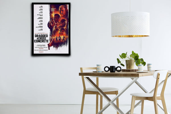 Dragged Across Concrete Signed Poster with COA