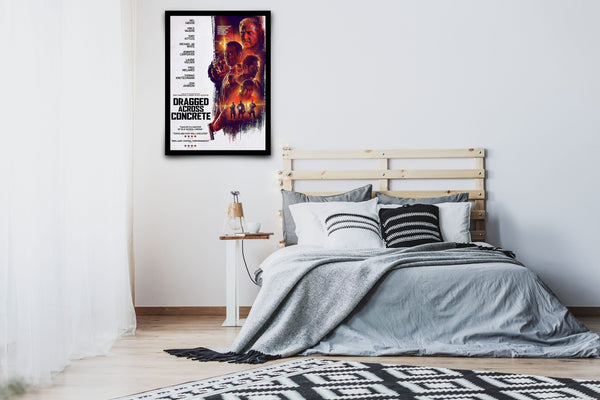 Dragged Across Concrete Signed Poster with COA
