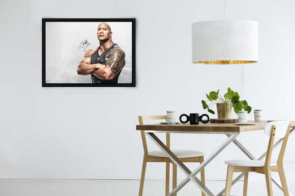 Dwayne "The Rock" Johnson Signed Poster with COA