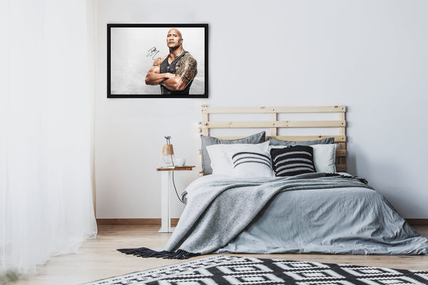 Dwayne "The Rock" Johnson Signed Poster with COA