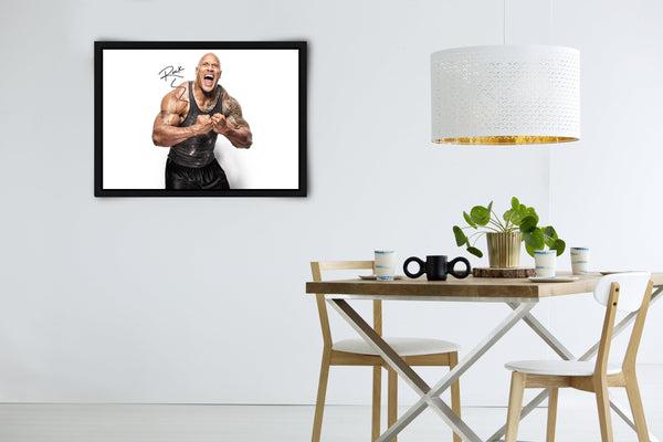 Dwayne "The Rock" Johnson Signed Poster with COA