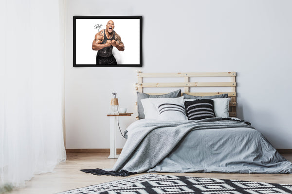 Dwayne "The Rock" Johnson Signed Poster with COA