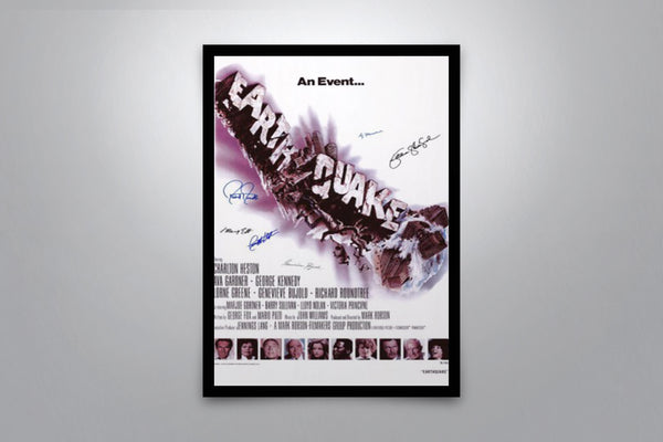 Earthquake Signed Poster with COA