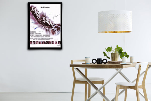 Earthquake Signed Poster with COA