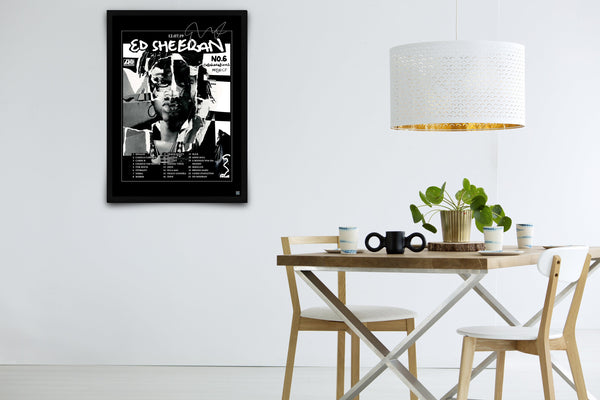 Ed Sheeran: No. 6 Collaborations Project  Signed Poster with COA