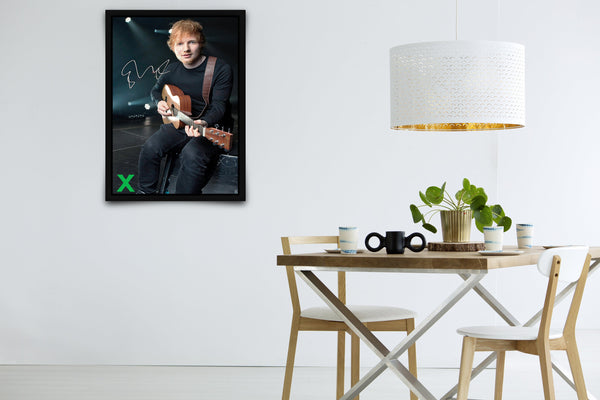 Ed Sheeran X Signed Poster with COA