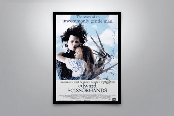 Edward Scissorhands Signed Poster with COA