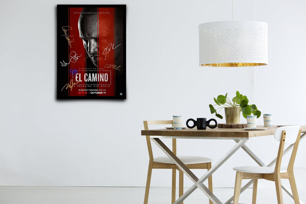 El Camino: A Breaking Bad Movie Signed Poster with COA