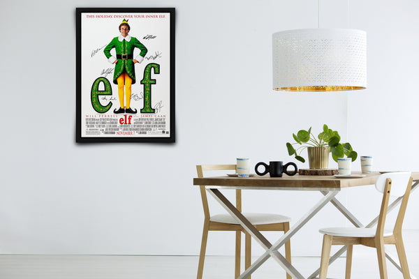 Elf Signed Poster with COA