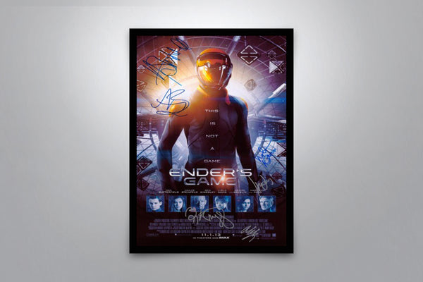 Ender's Game Signed Poster with COA