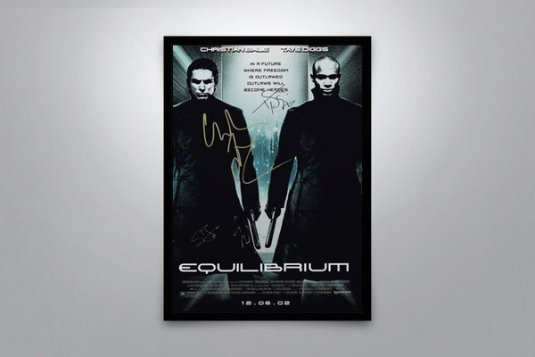 Equilibrium Signed Poster with COA