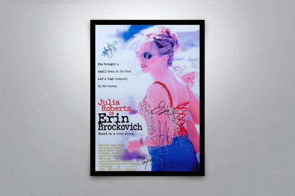 Erin Brockovich Signed Poster with COA