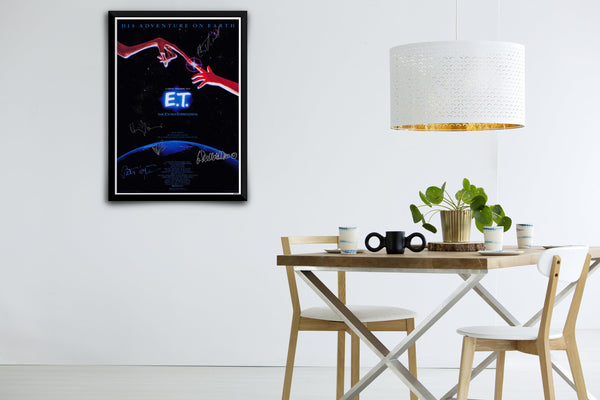 E.T. the Extra-Terrestrial  Signed Poster with COA