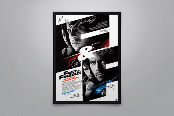 Fast & Furious - Signed Poster + COA