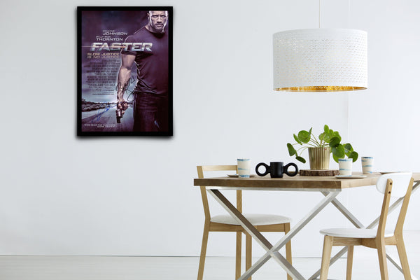 Faster Signed Poster with COA