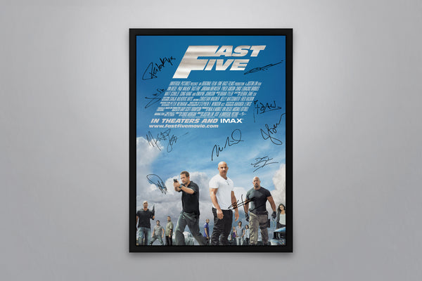 Fast Five Signed Poster with COA