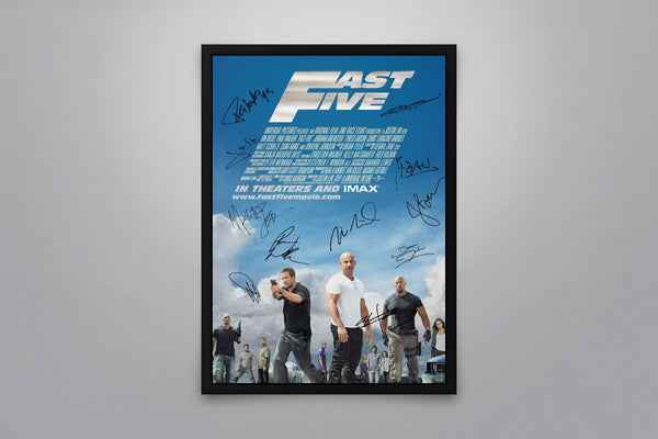 Fast and Furious Autographed Poster Collection