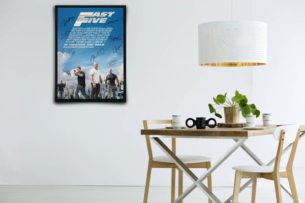 Fast Five Signed Poster with COA