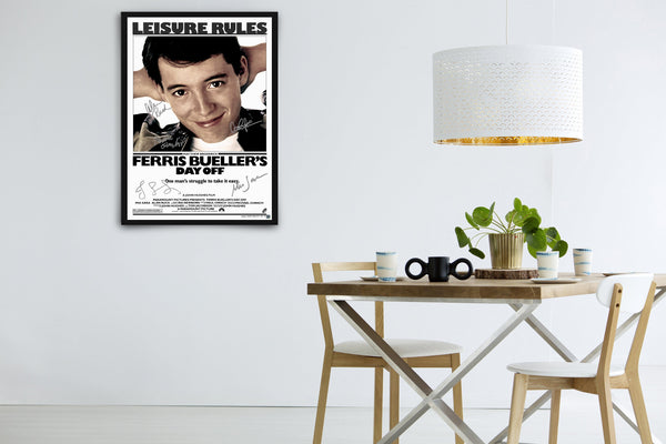 Ferris Bueller's Day Off Signed Poster with COA