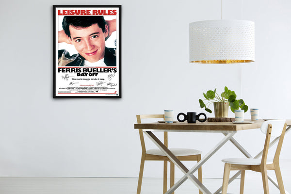 Ferris Bueller's Day Off Signed Poster with COA