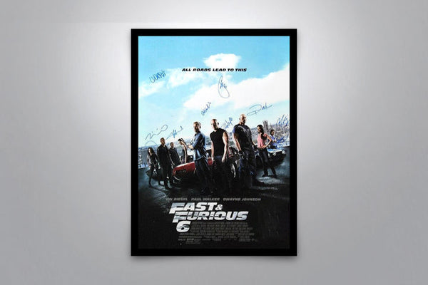 Fast and Furious 6 Signed Poster with COA