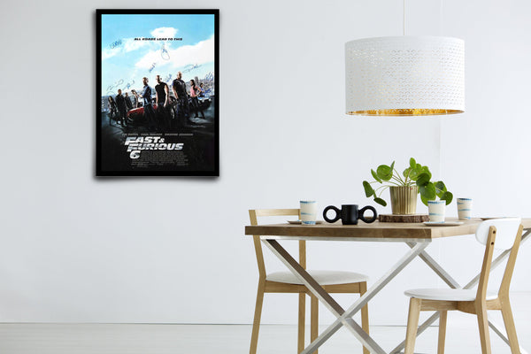Fast and Furious 6 Signed Poster with COA