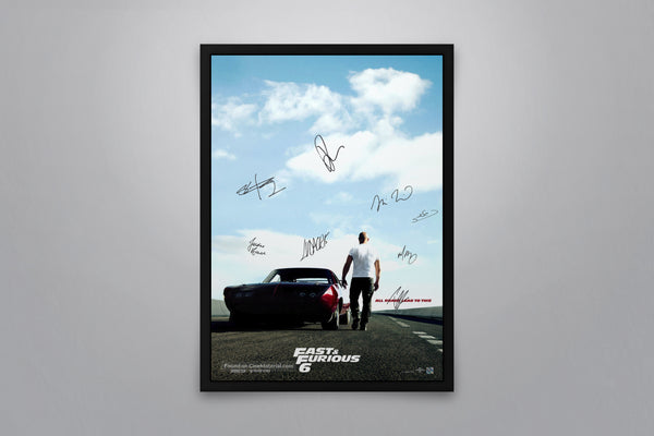 Fast and Furious 6 Signed Poster with COA