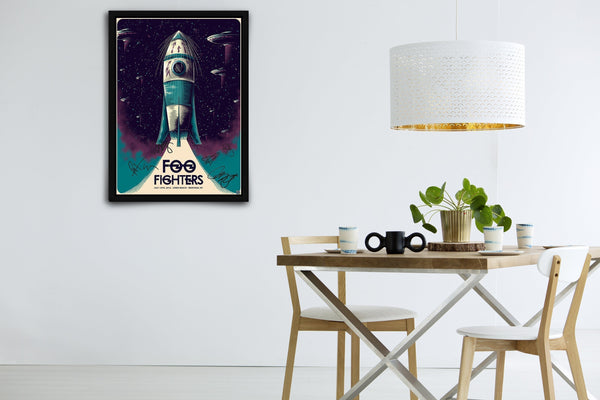 Foo Fighters - Jones Beach, 2018 Signed Poster with COA