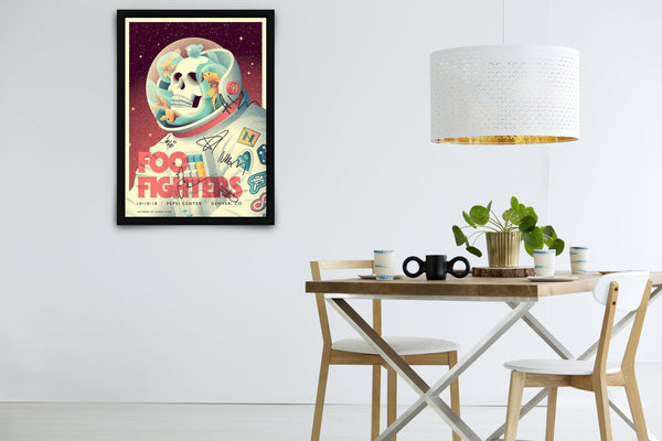 Foo Fighters Signed Poster with COA