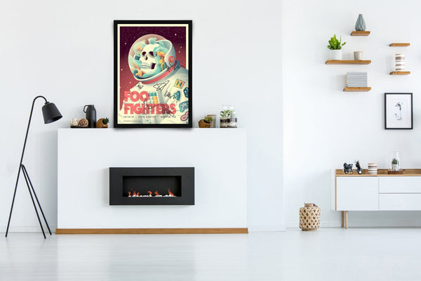 Foo Fighters Signed Poster with COA