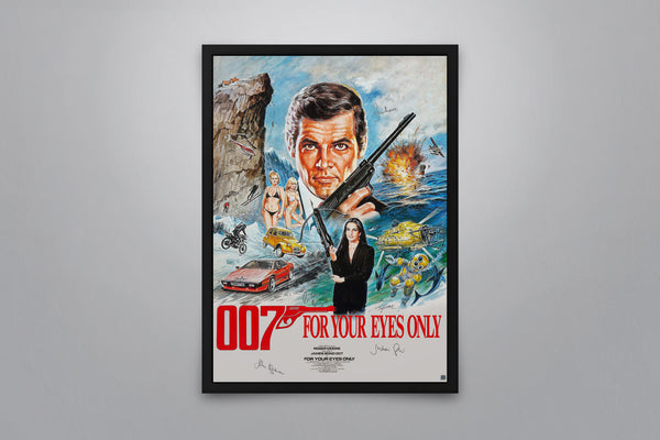 For Your Eyes Only Signed Poster with COA