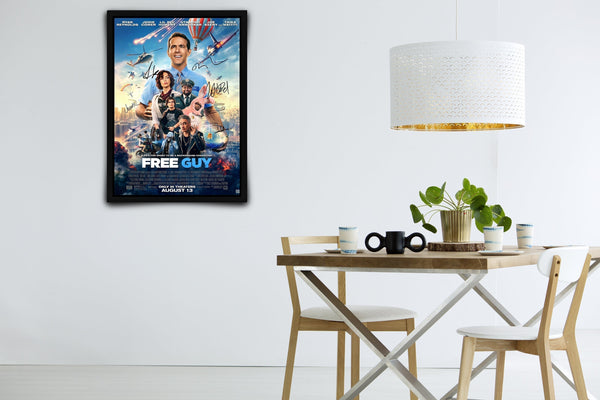 Free Guy Signed Poster with COA